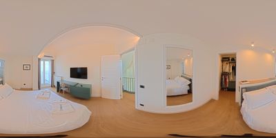 Vista 360° — Camera con cabina armadio